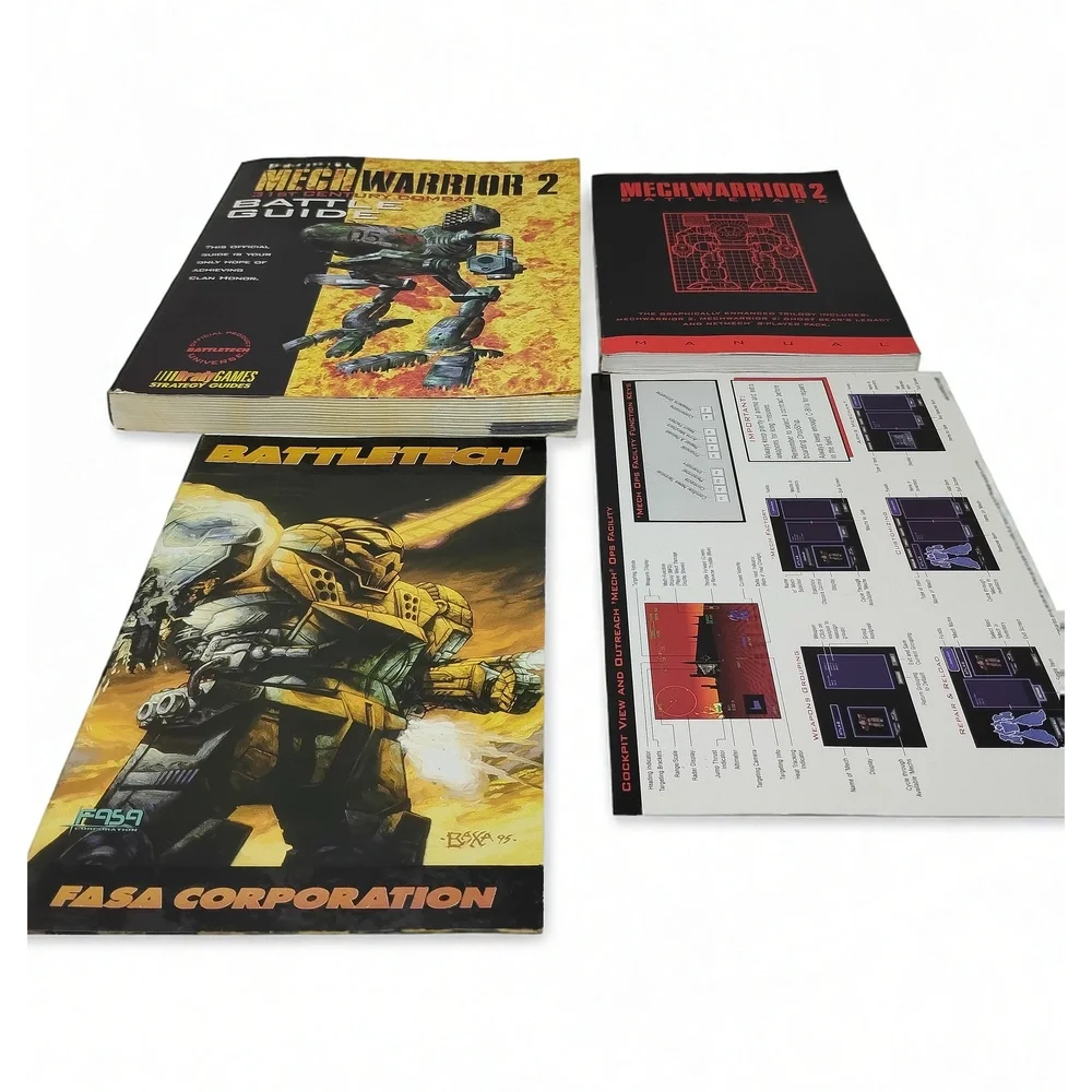 1997 MechWarrior 2 BattlePack PC Game Activision Strategy Guide Retro Combat Sim